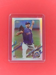 2021 Topps Chrome Refractor #133 David Peterson RC NY Mets